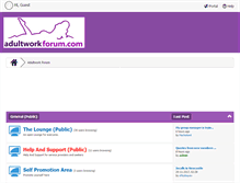 Tablet Screenshot of adultworkforum.com